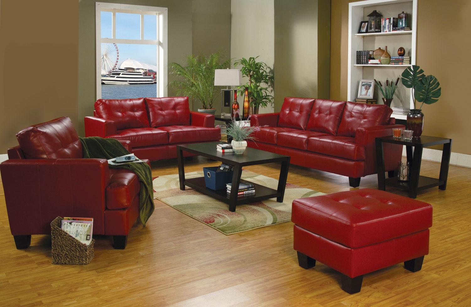 Leather Sofa & Loveseat